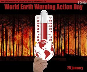 пазл Всемирный день действий по потеплению Земли